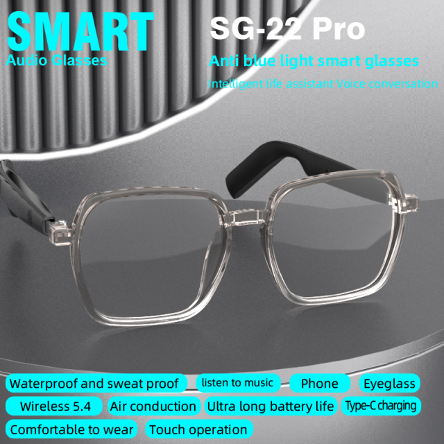 SG22 Classic Smart Audio Glasses with Immersive Open-Ear Sound