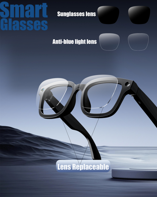 GLS100 CE FCC certified AI smart glasses