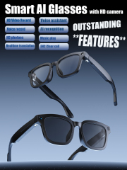 GLS100 lightweight 38g TR90 frame smart glasses