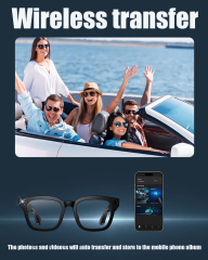 GLS100 AI Smart Glasses — 8MP Camera | ChatGPT | Open-Ear Audio | 38g