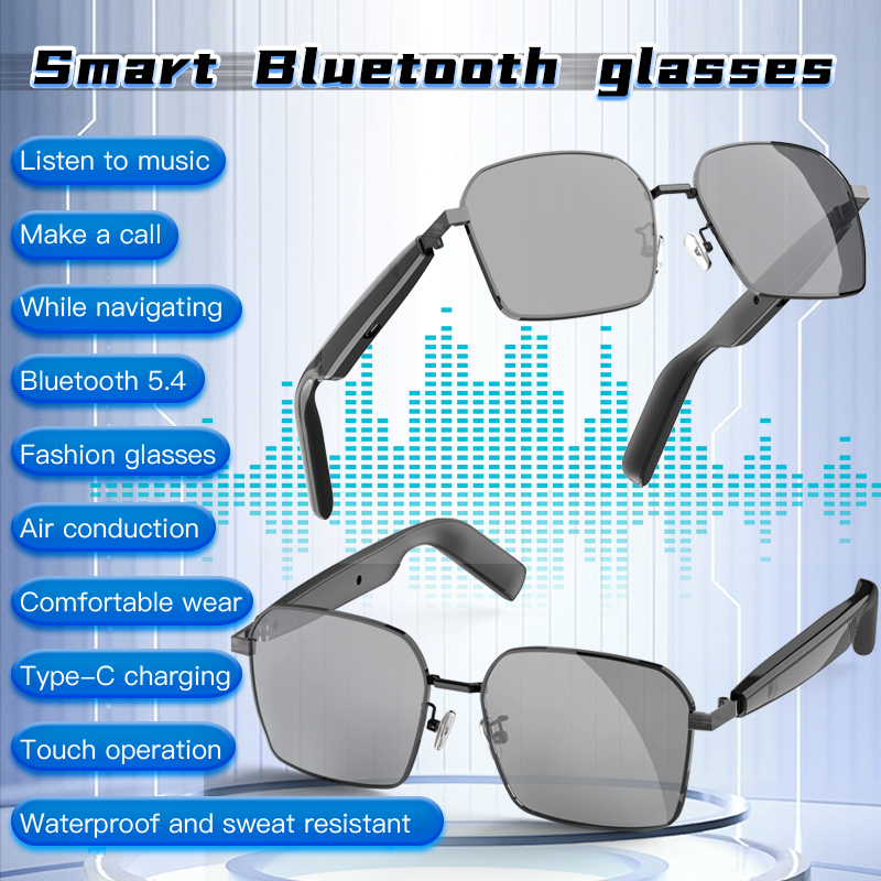 SG12 Premium Smart Audio Glasses with 14-Hour Battery & Magnetic Case