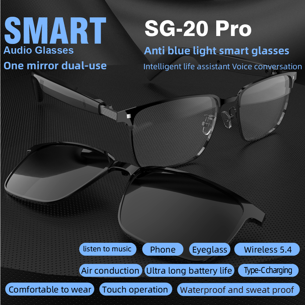 SG20 Feather-Light Smart Glasses for All-Day Comfort