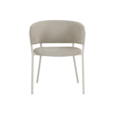 Light beige linen chair Devoney