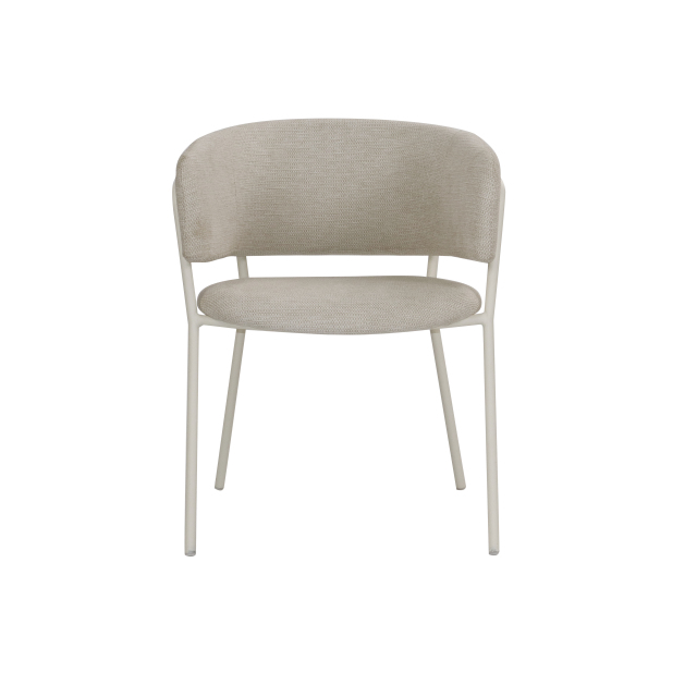 Light beige linen chair Devoney