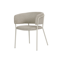 Light beige linen chair Devoney