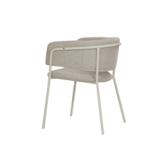 Light beige linen chair Devoney