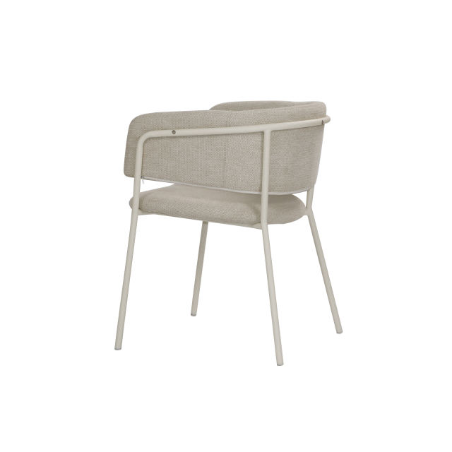 Light beige linen chair Devoney