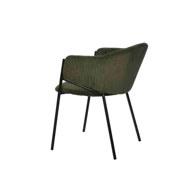 Green color dining chair with KD bronze legs Cuicy