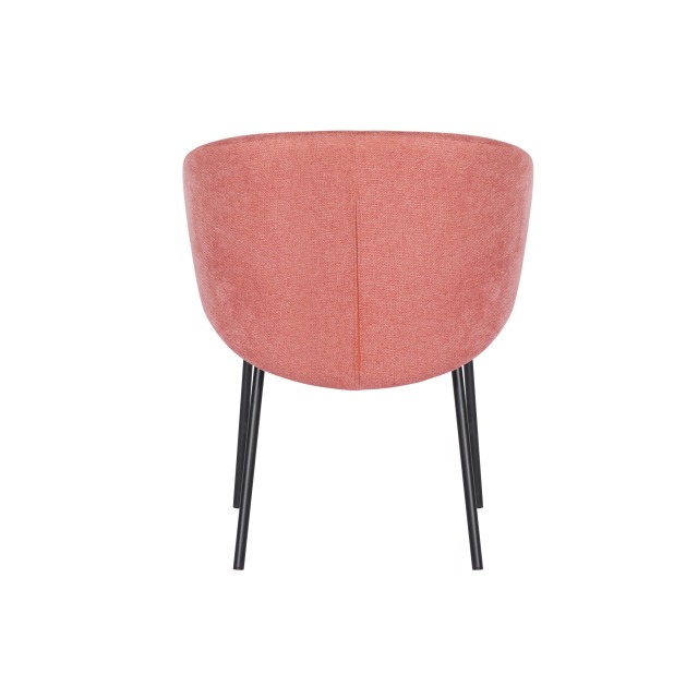 Pink dining chair with black sandy legs Harbo