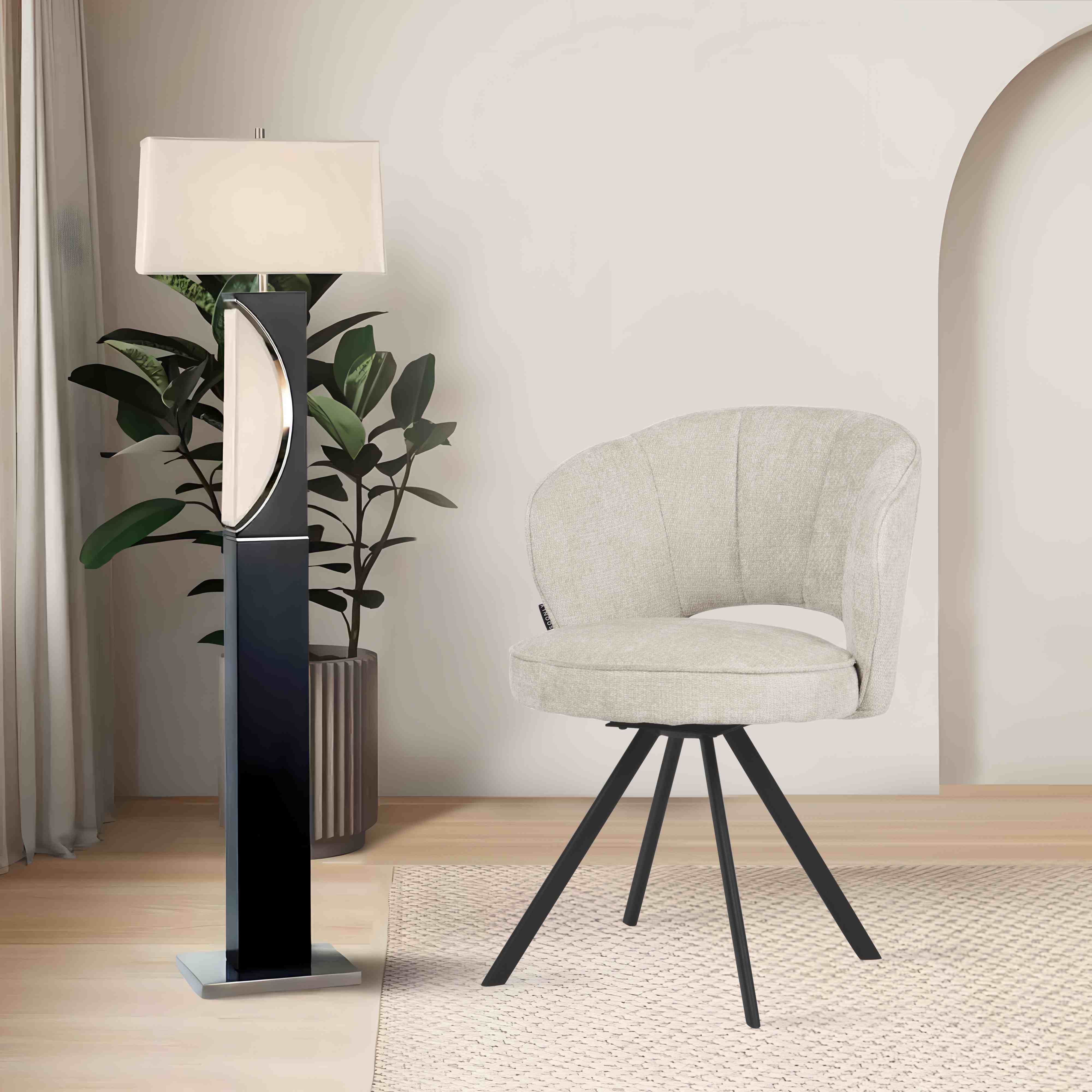Good Quality Modern Design Swivel Armchair with High Quality Spring Bag