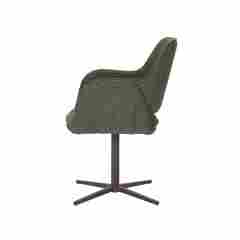 Contemporary Green Fabric Dining Chair with New Popular Leg Design