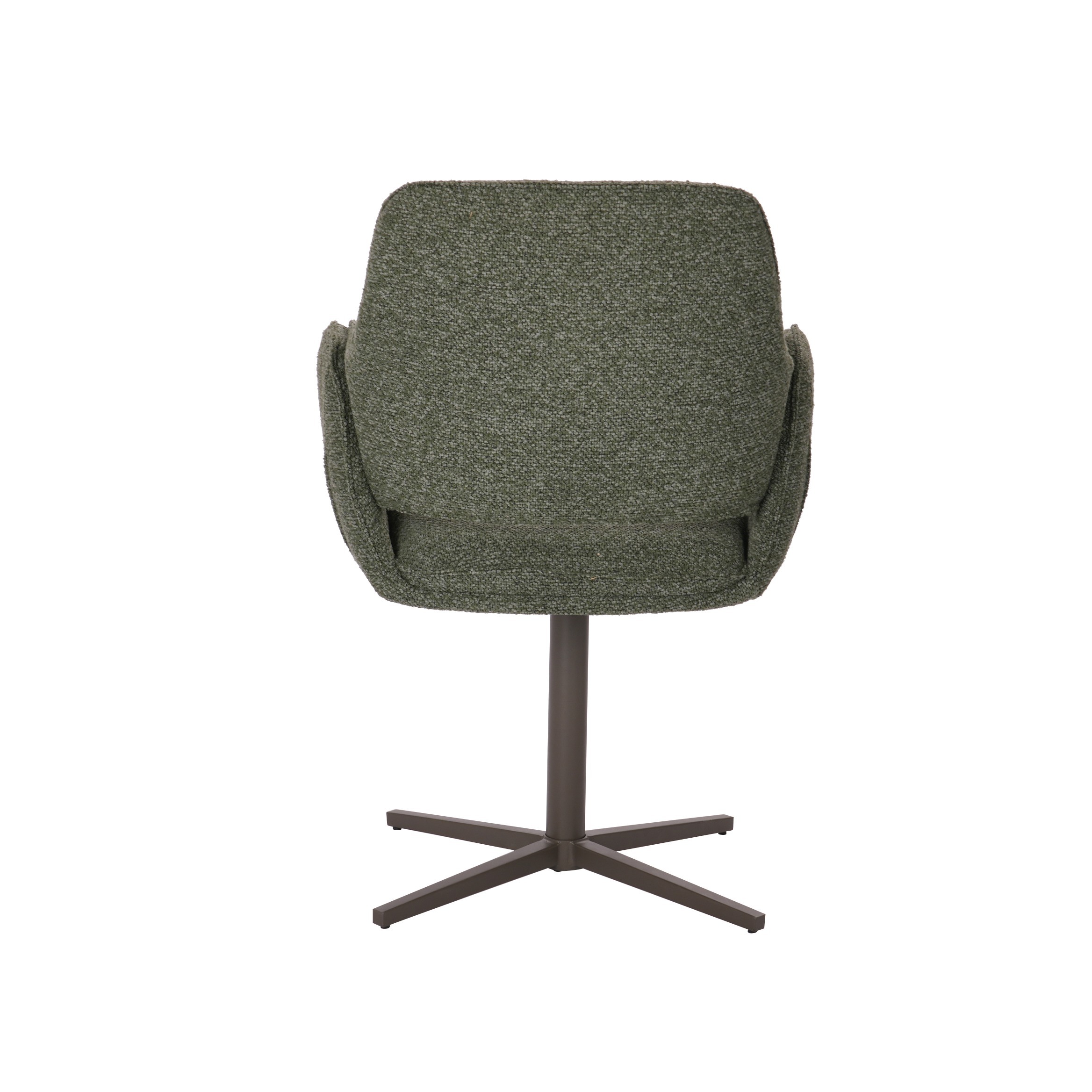 Contemporary Green Fabric Dining Chair with New Popular Leg Design