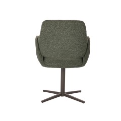 Contemporary Green Fabric Dining Chair with New Popular Leg Design