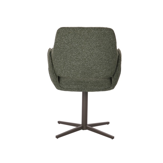 Contemporary Green Fabric Dining Chair with New Popular Leg Design