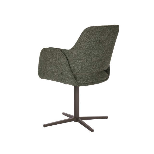 Contemporary Green Fabric Dining Chair with New Popular Leg Design