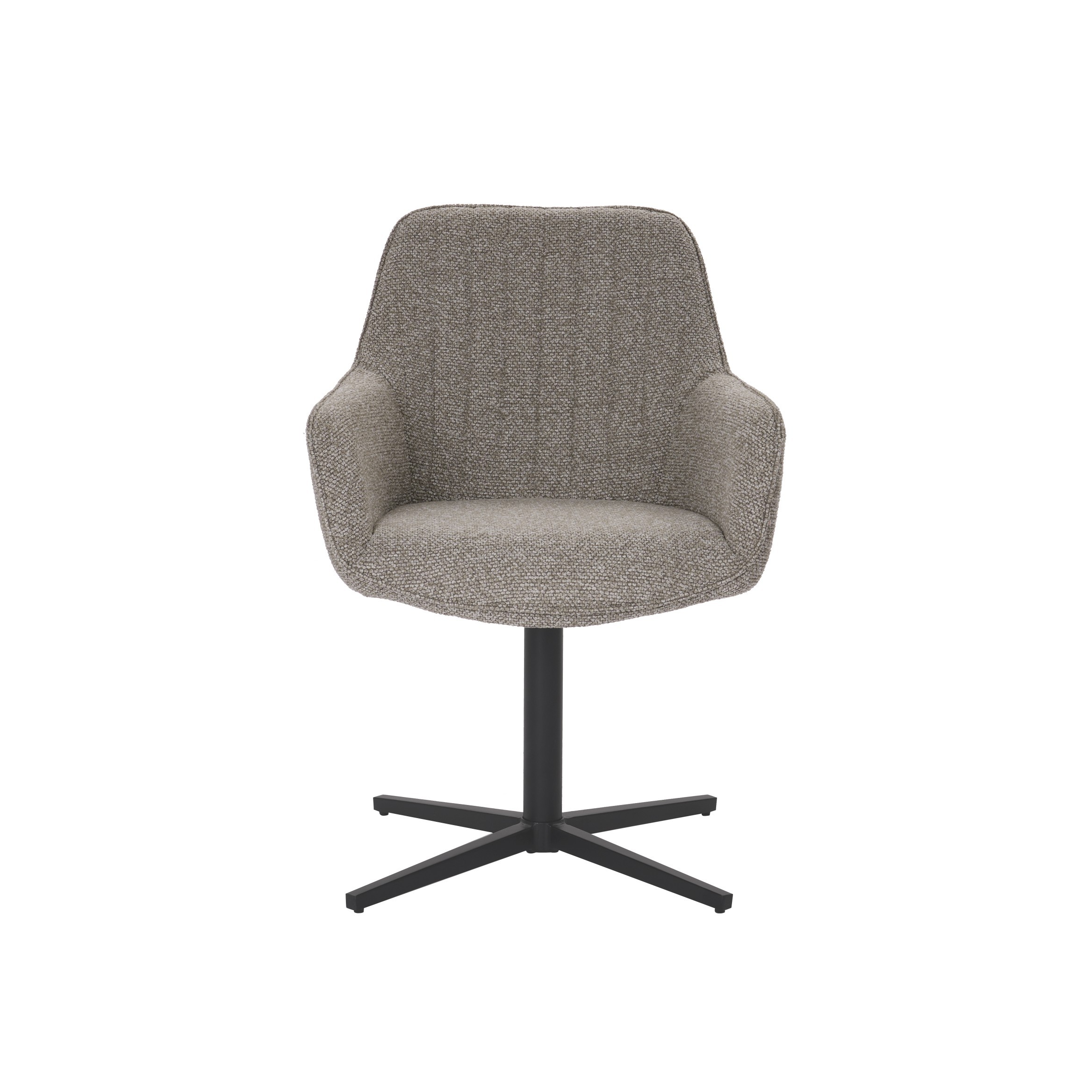 Unique Design Swivel Dining Chair with Line sttiching Suitable for Home Use