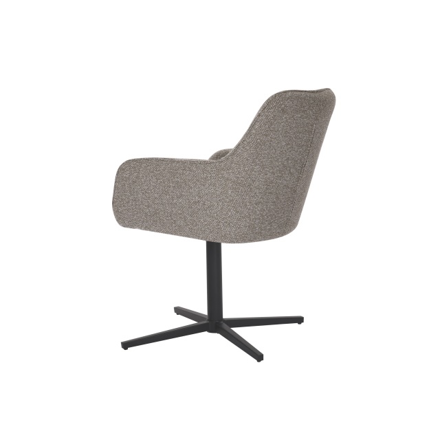 Unique Design Swivel Dining Chair with Line sttiching Suitable for Home Use
