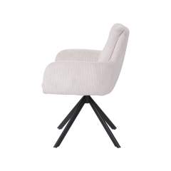 Elevate Your Dining Experience: Luxe Corduroy Swivel Dining Chair