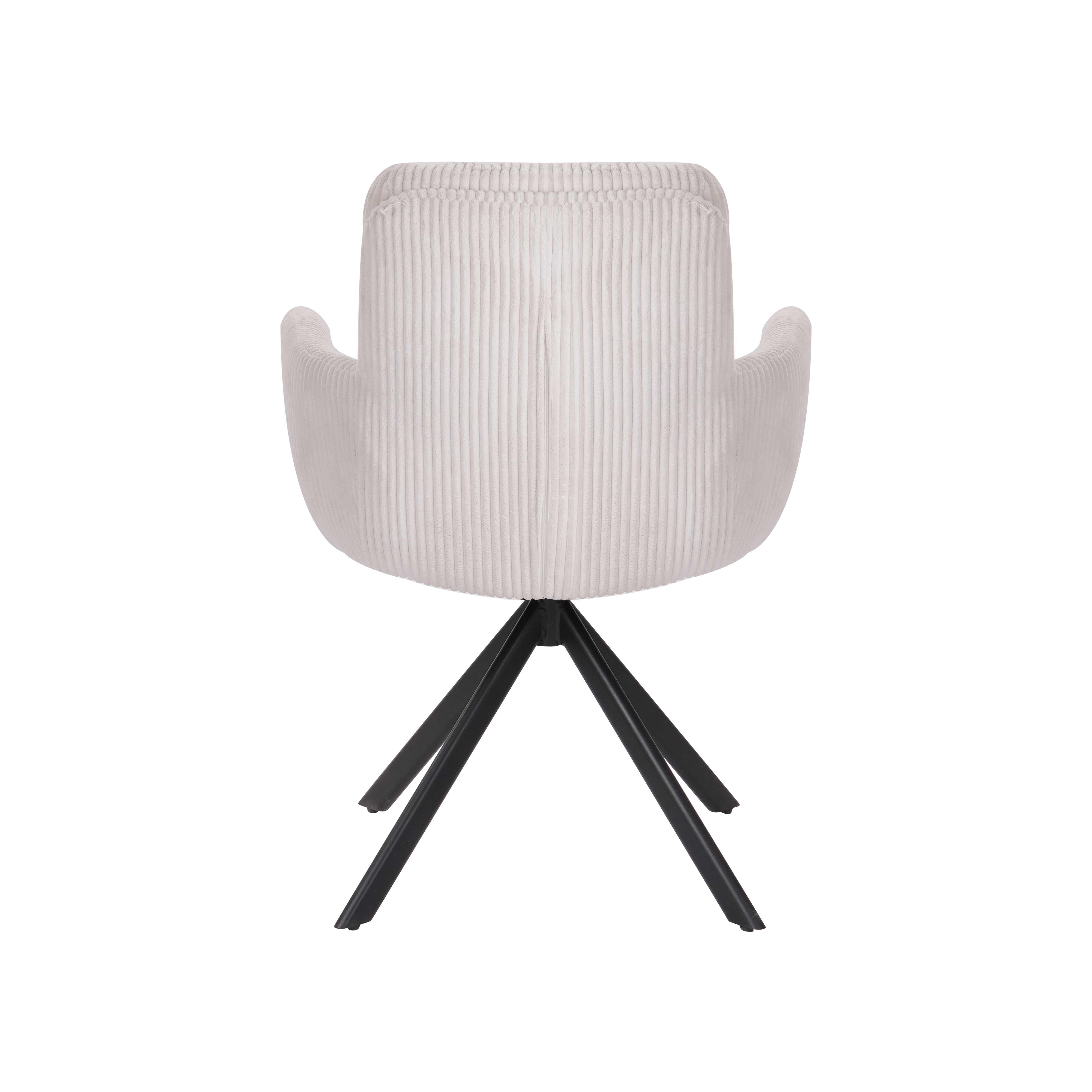 Elevate Your Dining Experience: Luxe Corduroy Swivel Dining Chair