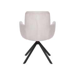 Elevate Your Dining Experience: Luxe Corduroy Swivel Dining Chair