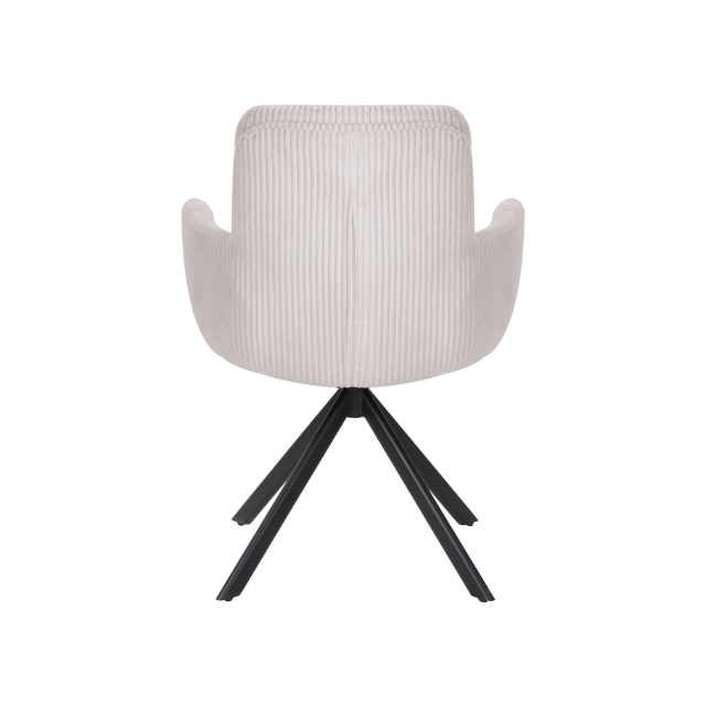 Elevate Your Dining Experience: Luxe Corduroy Swivel Dining Chair