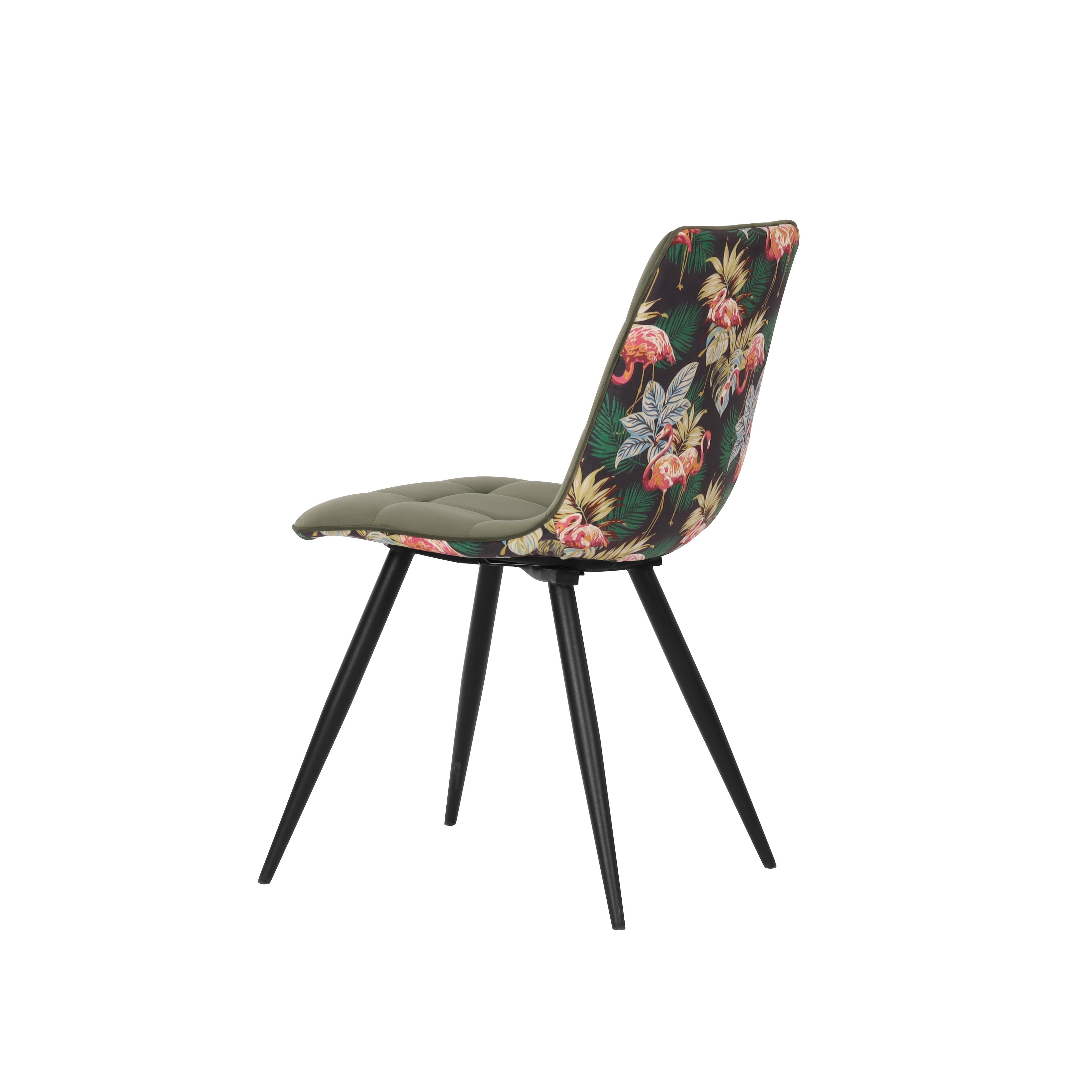 White linen high-end dining chair Jay