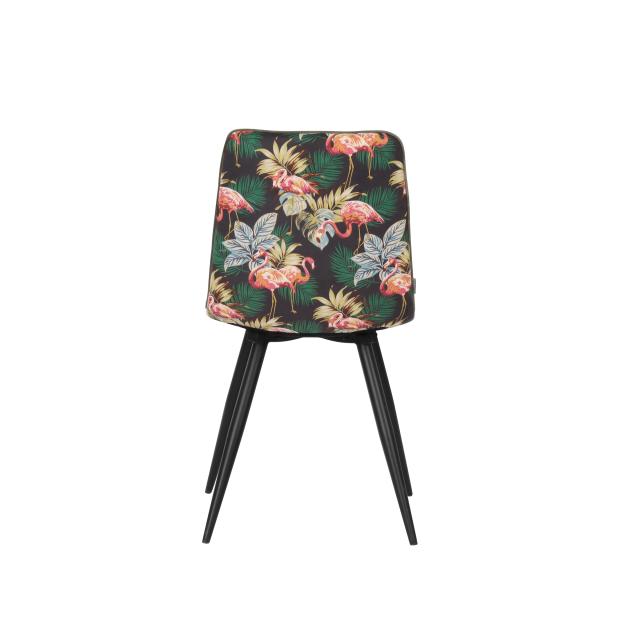 White linen high-end dining chair Jay