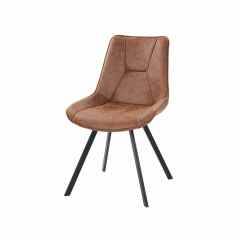 Brown Artificial Leather Comfortable Dining Chair Thalassa