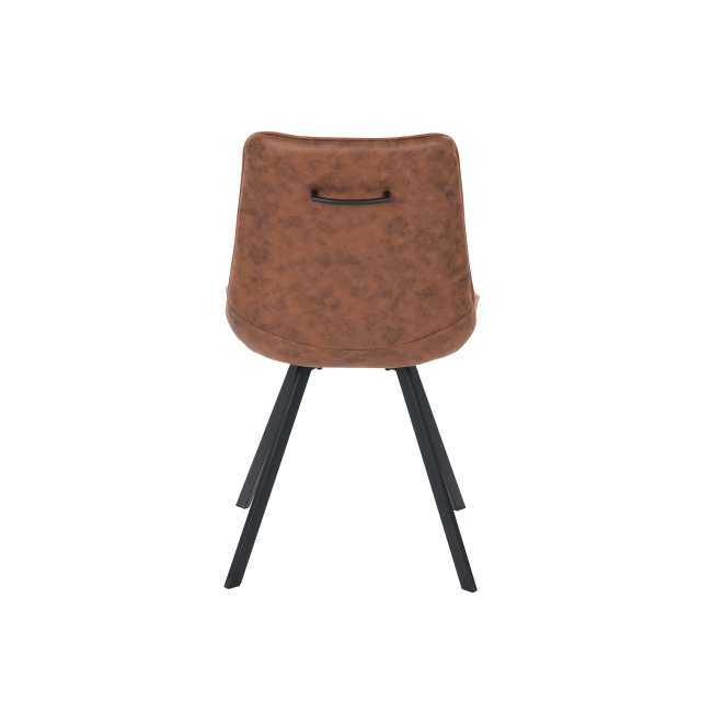 Brown Artificial Leather Comfortable Dining Chair Thalassa