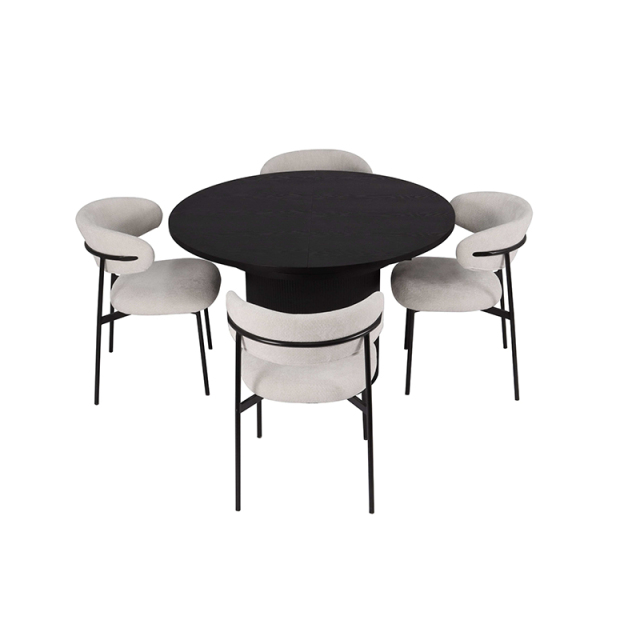 Contemporary Extendable Indoor Dining Table Made of MDF
