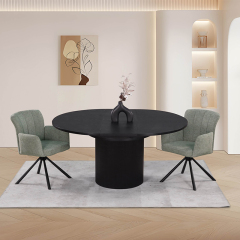 Contemporary Extendable Indoor Dining Table Made of MDF