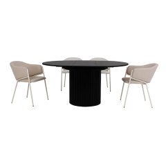 Contemporary Extendable Indoor Dining Table Made of MDF