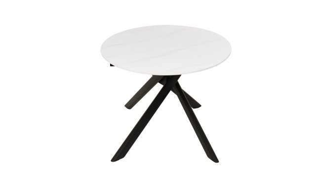 Oval White Elegant Ceramic Dining Table SASHA