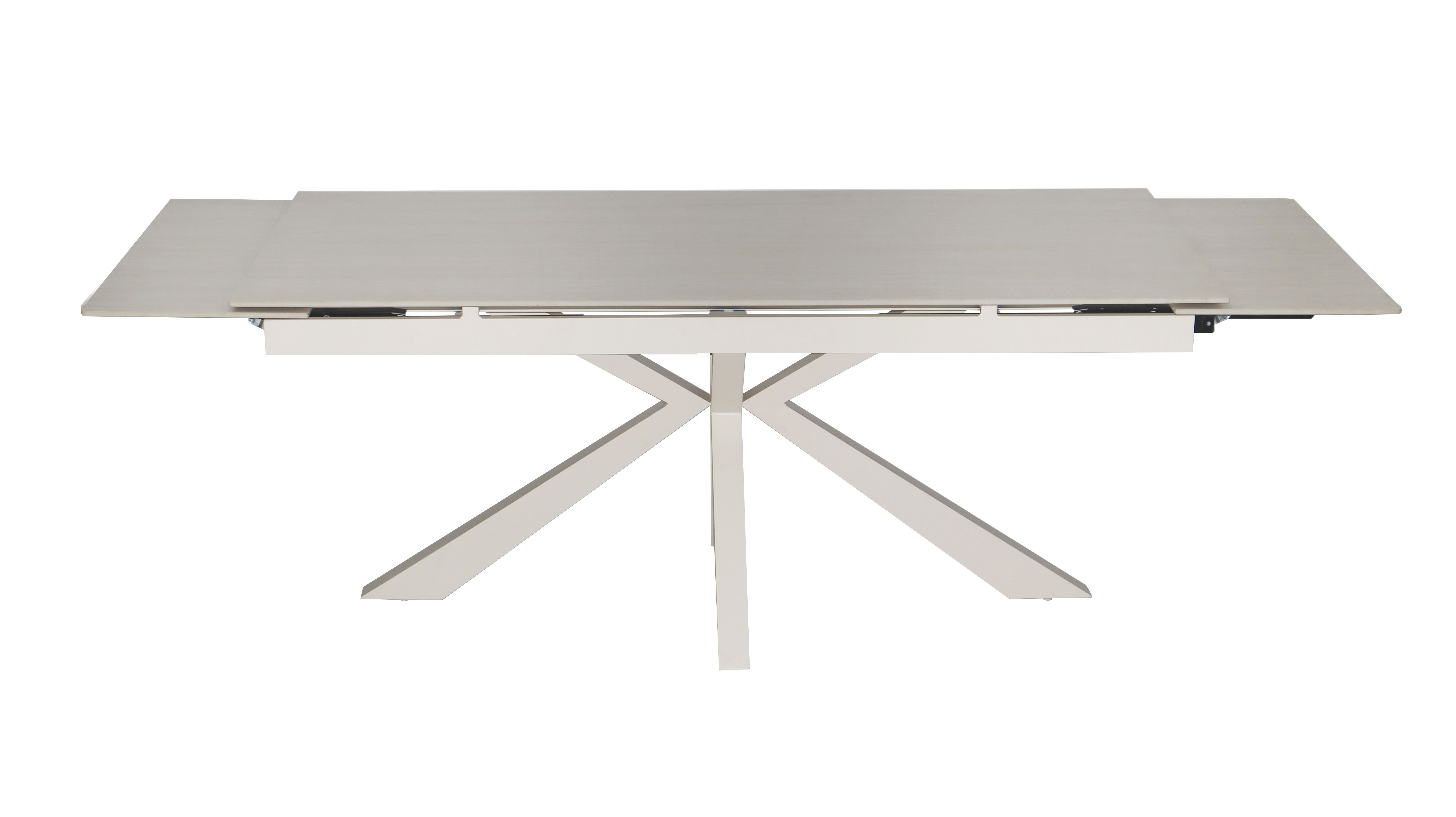 Taupe Ceramic Color Rectangle Dining Table