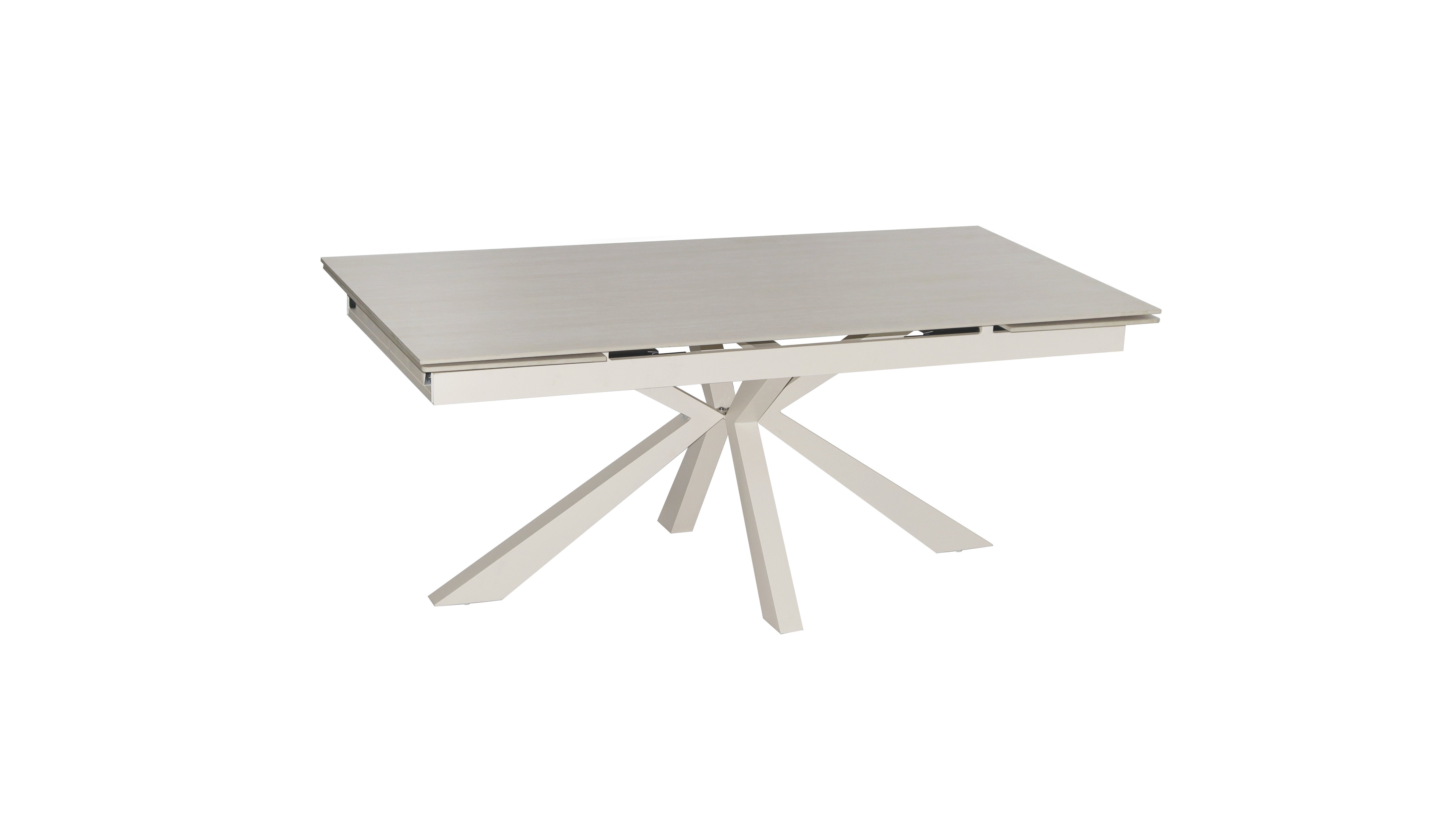 Taupe Ceramic Color Rectangle Dining Table