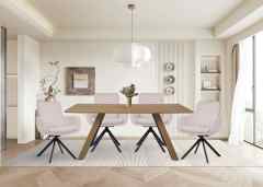 New Design Ash Color MDF Dining Table