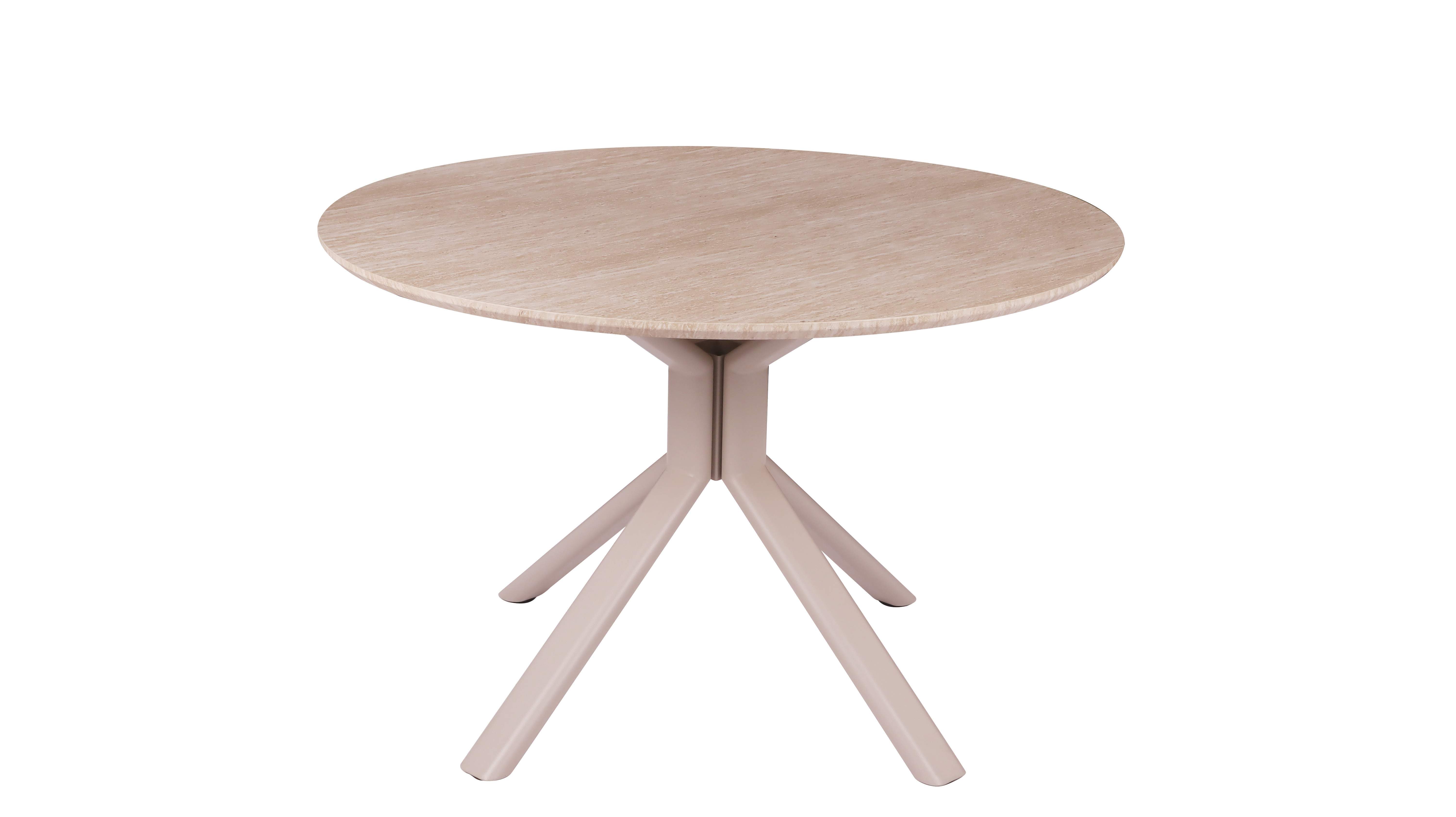 Round MDF and Paper Veneet Dining Table