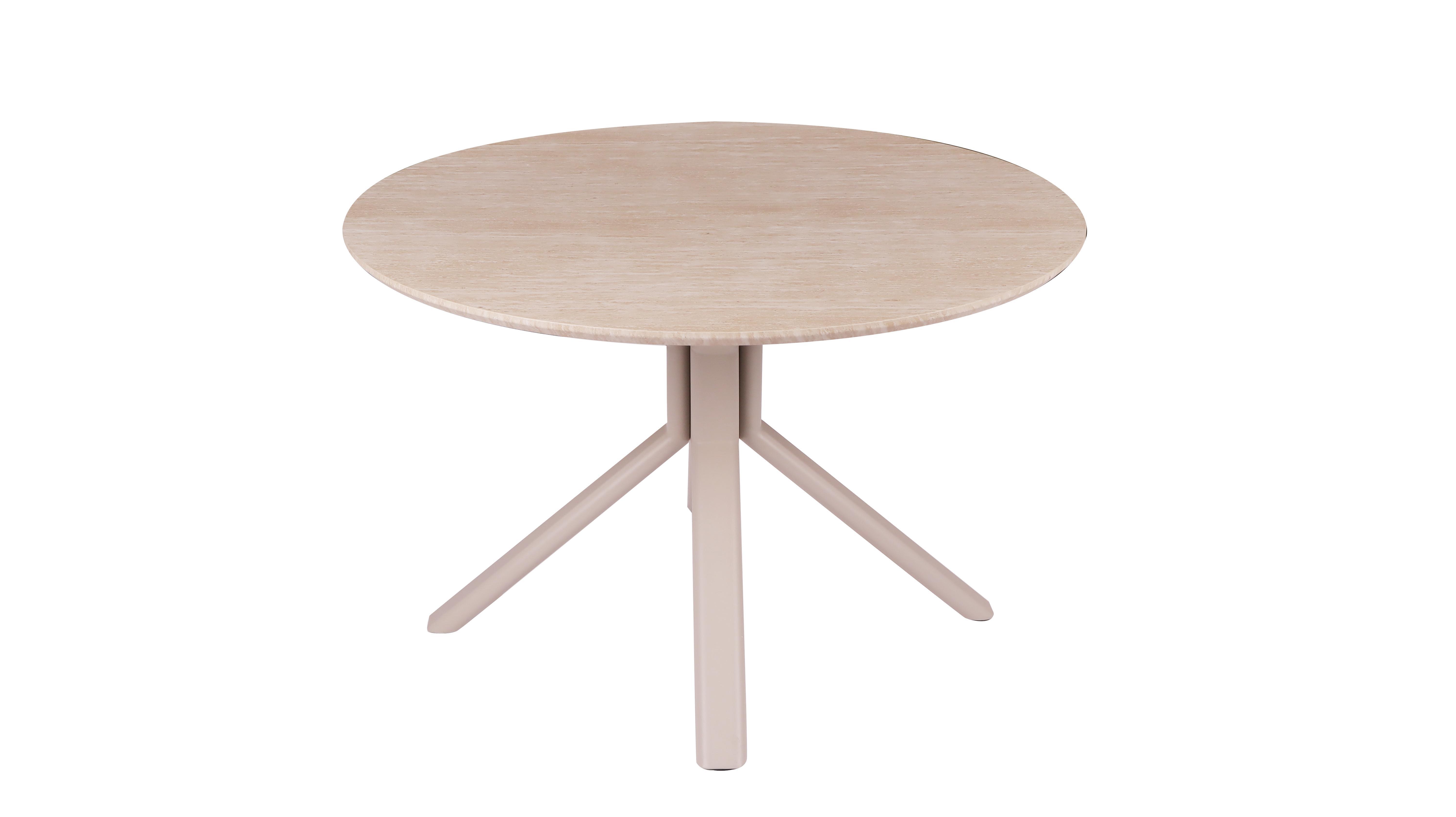 Round MDF and Paper Veneet Dining Table