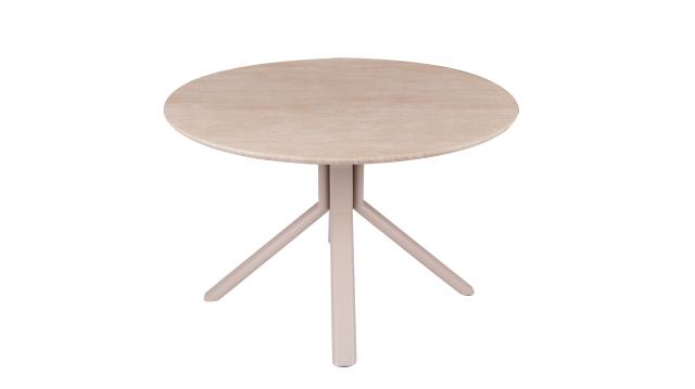 Round MDF and Paper Veneet Dining Table