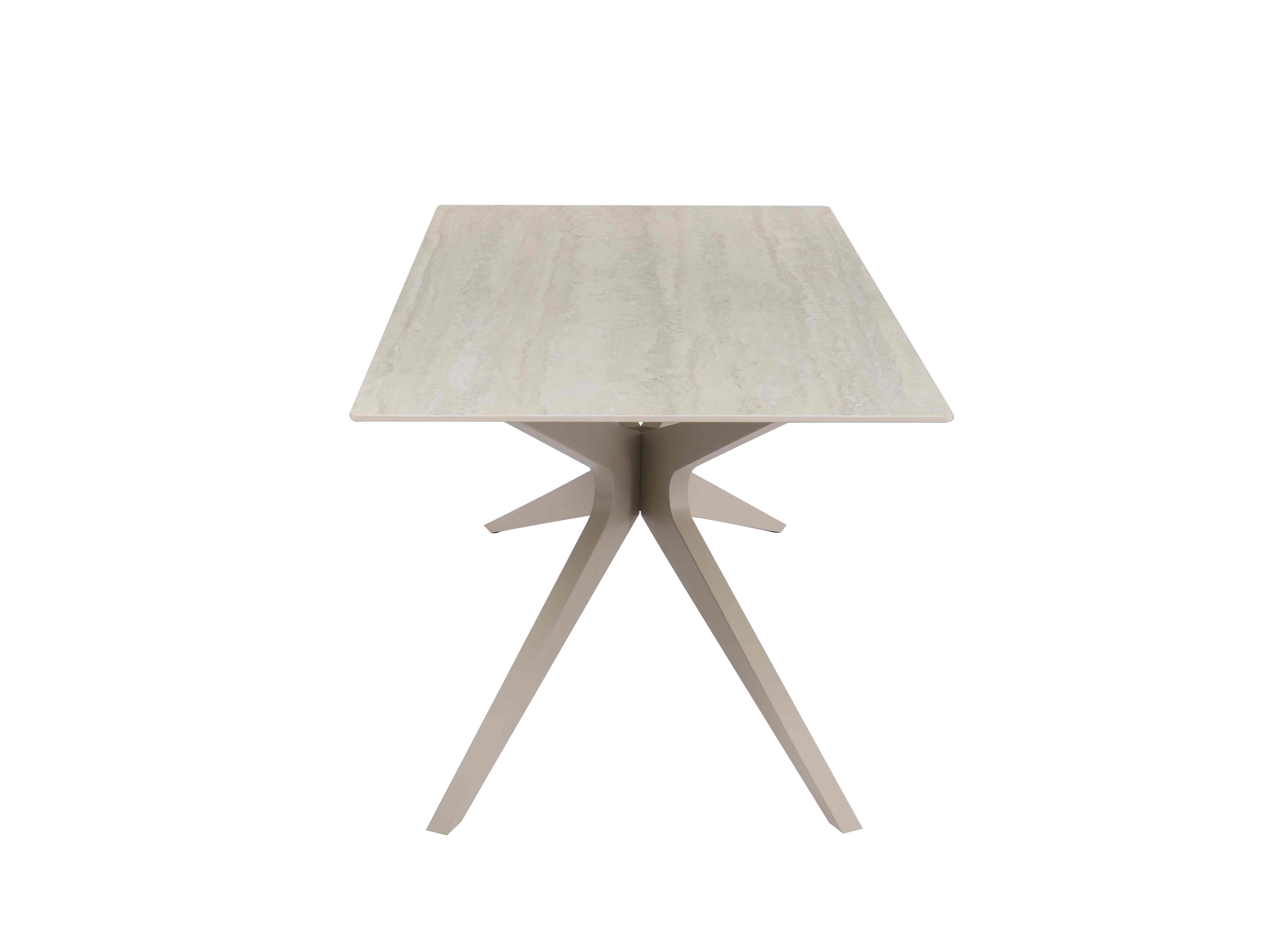 New Taupe Color Ceramic Dining Table