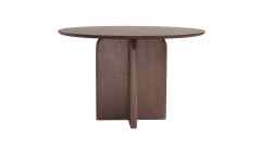 Round dining table with High level walnut wood good looking MDF materials