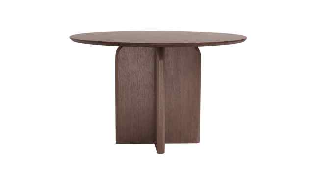 Round dining table with High level walnut wood good looking MDF materials