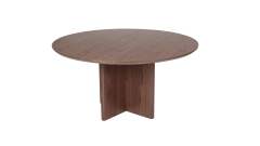Round dining table with High level walnut wood good looking MDF materials
