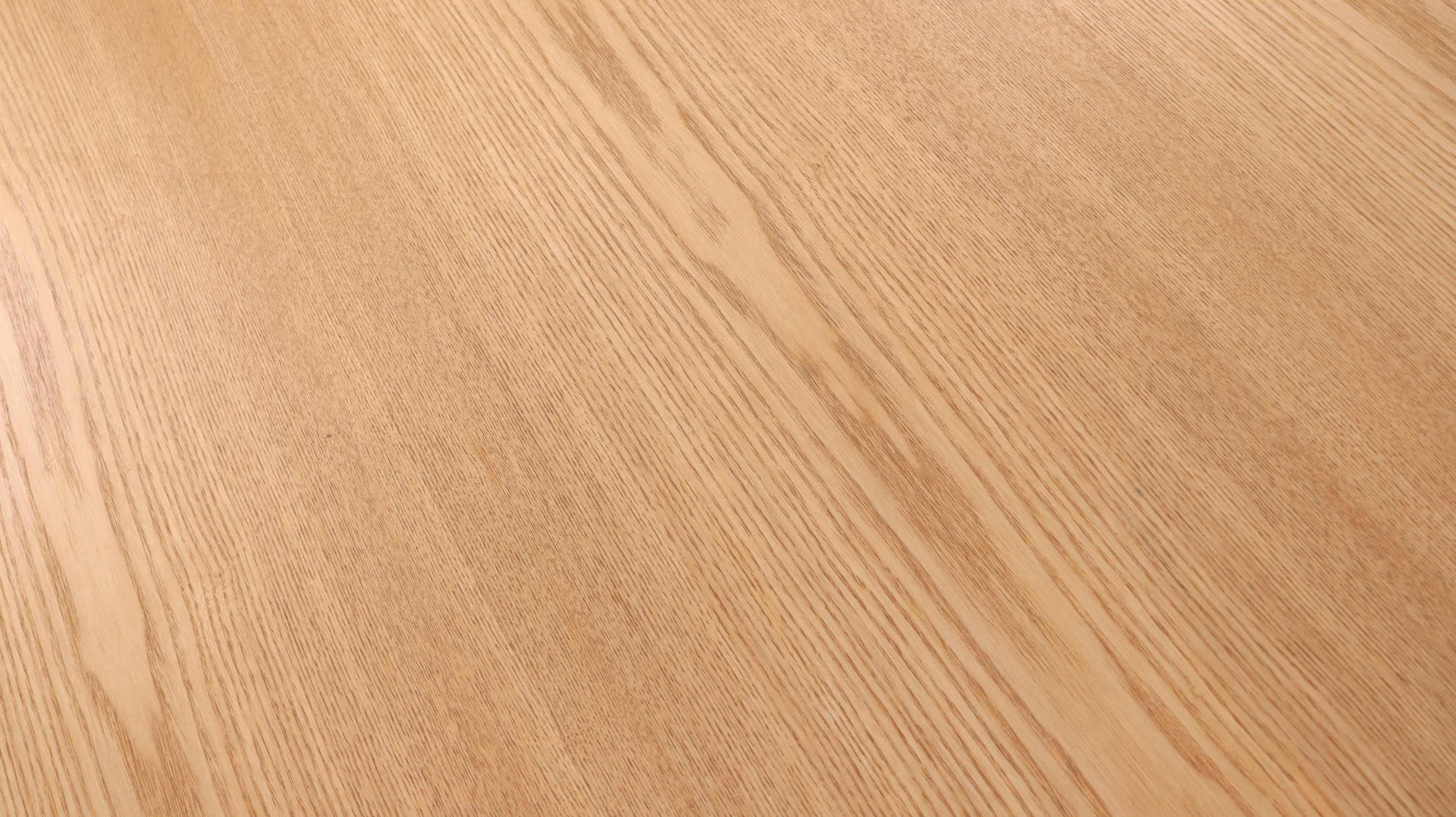 Ash Wood Round dining table with surface veneer clear painted MDF materials