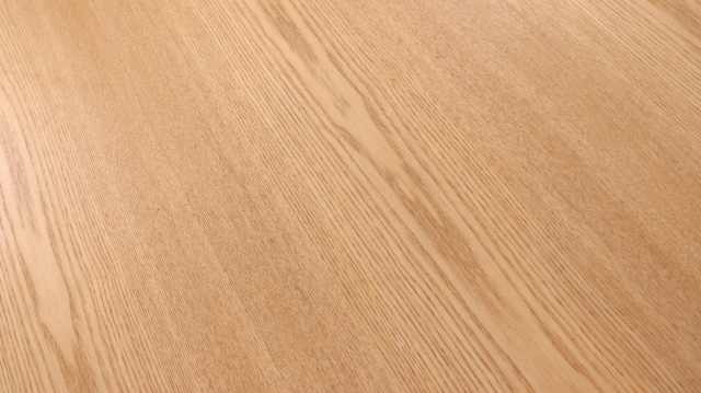 Ash Wood Round dining table with surface veneer clear painted MDF materials
