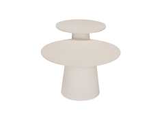 white color circle coffee table set