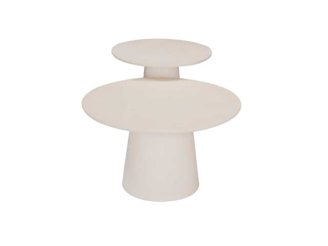 white color circle coffee table set