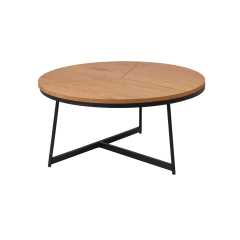 Round ash color coffee table