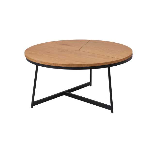 Round ash color coffee table