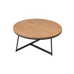 Round ash color coffee table